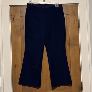 Re-imagined by J.Crew Kickout Crop Pants Womens 12 Navy office career wear Basic